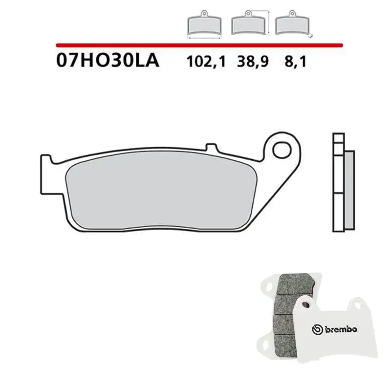 Pastiglie freno anteriori Brembo per Triumph Tiger 800 XC 11-14 - Mescola LA sinterizzata Strada 07HO30LA