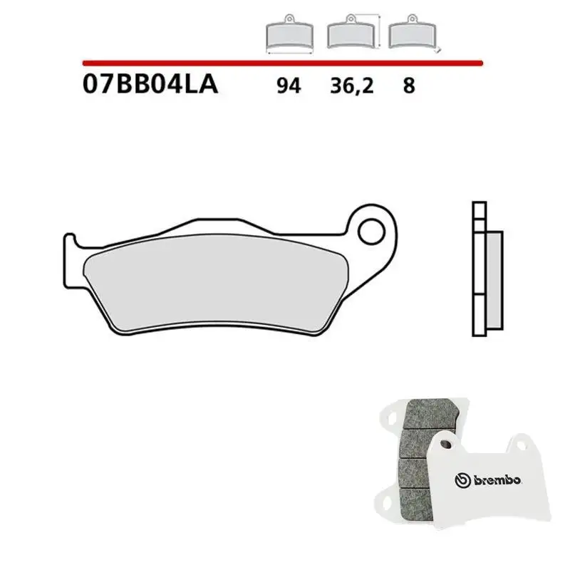 Pastiglie freno anteriori Brembo per Triumph Tiger 800 XCA ABS 18-20 - Mescola LA sinterizzata Strada 07BB04LA