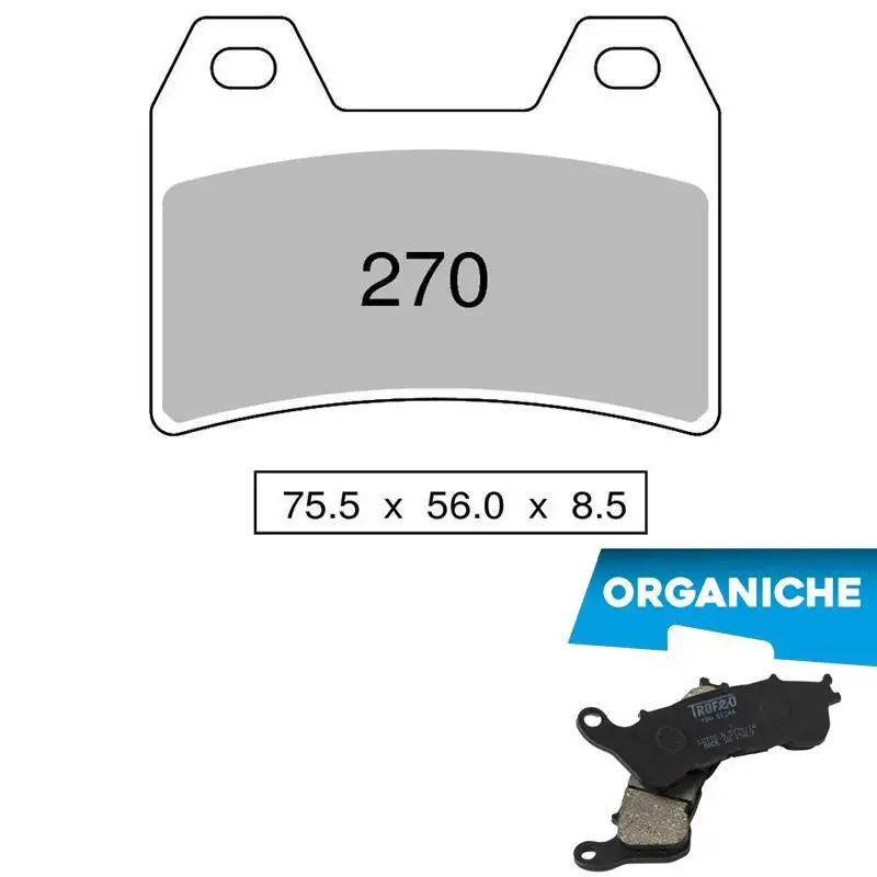 Pastiglie freno anteriori Trofeo by Ognibene per Aprilia Futura 1000 01-04 - Mescola Organica 00 43027000