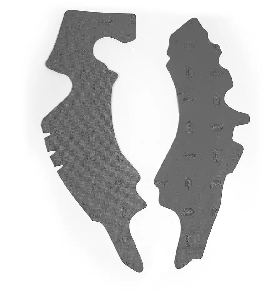 Protezioni telaio Vibram in gomma per Suzuki RMZ 250 13-17 colore grigio