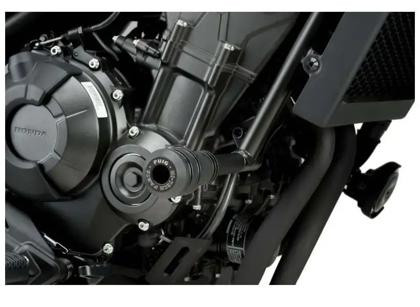 Tamponi paratelaio Puig modello VINTAGE 2.0 per Honda CL 500 23-25 colore nero