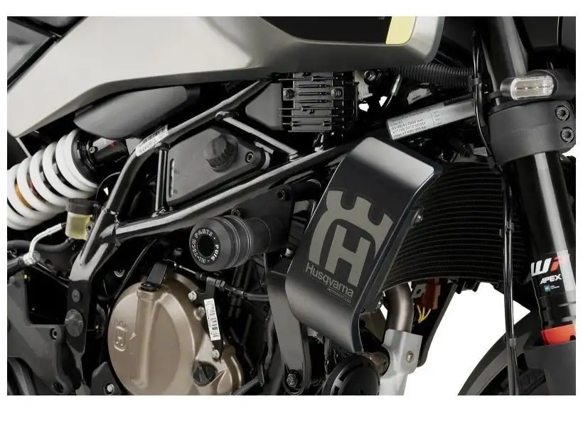 Tamponi paratelaio Puig modello VINTAGE 2.0 per Husqvarna Svartpilen 125 24-25 colore nero