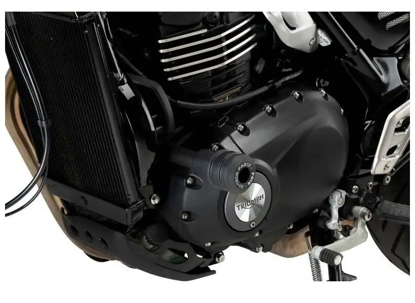 Tamponi paratelaio Puig modello VINTAGE 2.0 per Triumph Speed 400 24-25 colore nero