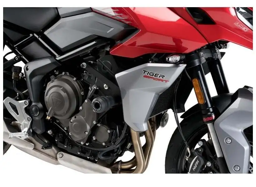 Tamponi paratelaio Puig modello VINTAGE 2.0 per Triumph Tiger 660 Sport 22-25 colore nero