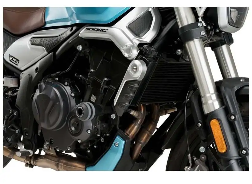 Tamponi paratelaio Puig modello VINTAGE 2.0 per Voge Trofeo 525 ACX Scambler 23-25 colore nero